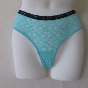 JESSICA SIMPSON M LACE AQUA GREEN PANTIES BIKINI